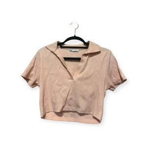 EUC Zara Pink Crop Top Size L